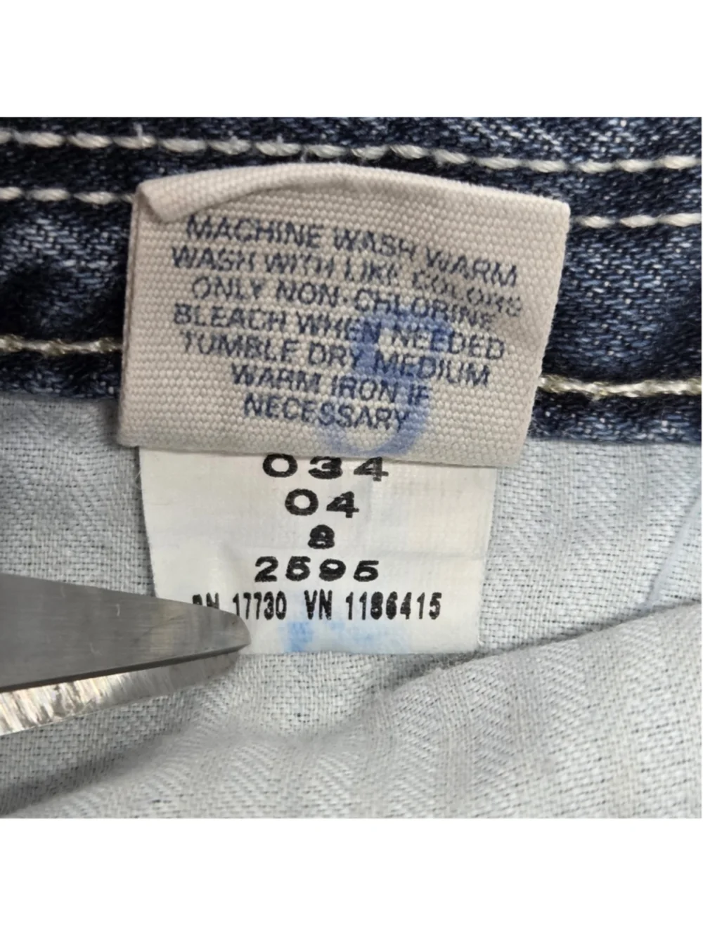 Vintage Converse One Star Men’s Jeans 34x34 Distressed Straight Leg
